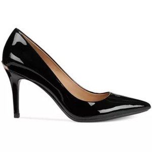 [NWT] Calvin Klein Women's Gayle Pointy Toe Classic Pumps - Black Patent